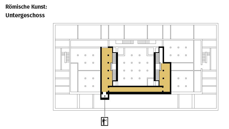 Gezeichneter Plan des Untergeschosses